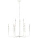 Savanne 9 Light 31.9 inch Textured White Chandelier Ceiling Light